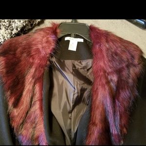 K Jordan coat with faux fur collar 3X